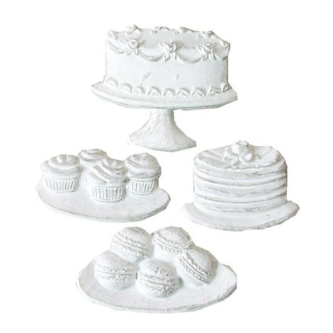 Ozdoby żywiczne ScrapBerry's Melissa Frances Cakes & Cookies, 4szt